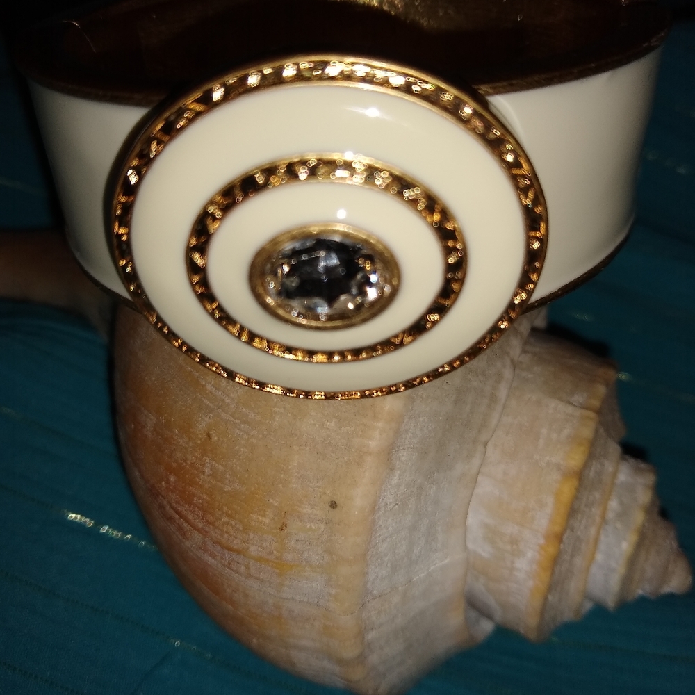 Bracelet Beautiful Lia Sophia Bracelet Alabaster / Gold Trim - Picture 6 of 11